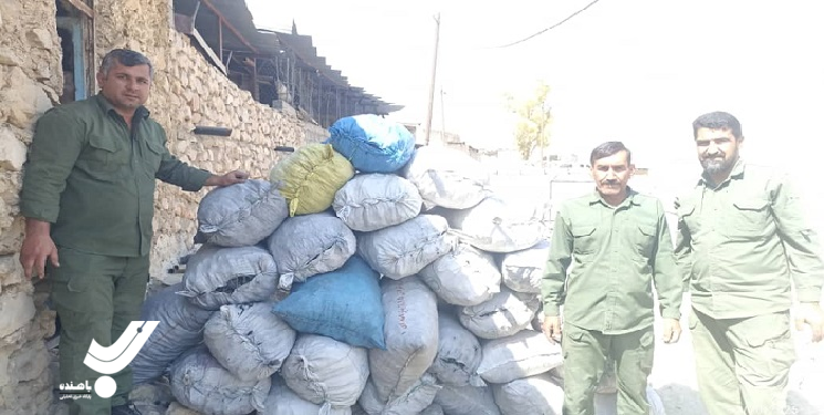  ۴۰۰ کیلوگرم زغال قاچاق در روستای کوه سرک علیا کشف شد